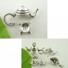 Coupelle théière pendentif charme 