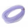 Cordon tubulaire résille violet et argent 4 mm
