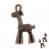 Girafe stylisée couleur bronze vieilli