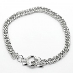 Bracelet charm Chaîne Fermoir Toggle 21 cm