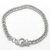 Bracelet charm Chaîne Fermoir Toggle 21 cm