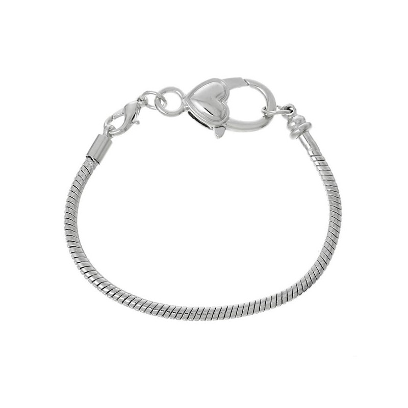 Bracelet charm style pandora bijou européen 23,3 cm