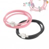 Bracelet charm europeen cuir 3 tours 