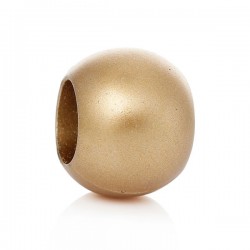 5 perles intercalaires dorées 18 mm gros trou