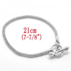 Style pandora Bracelet charm21 cm (bijoux européen)